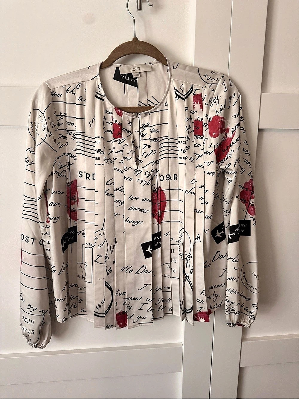 LOFT Printed Blouse Size XS Like New